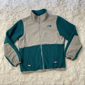 THE NORTH FACE GIRLS POLARTEC FLEECE FULL ZIP JACKET COLORBLOCK SZ 14/16‎